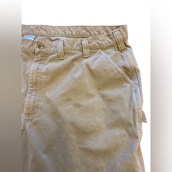 Carhartt Relaxed Fit Khaki Carpenter Cargo Shorts Size 46 - Picture 5 of 11